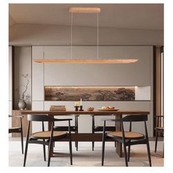 55" Wood Linear Pendant Light RETAIL $268.00