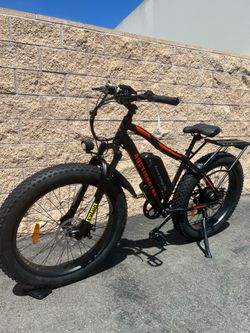 750/1000 Watt Electric Fat Tire MTB Mountain Bike, 24-28mph top speed, throttle and pedal assist