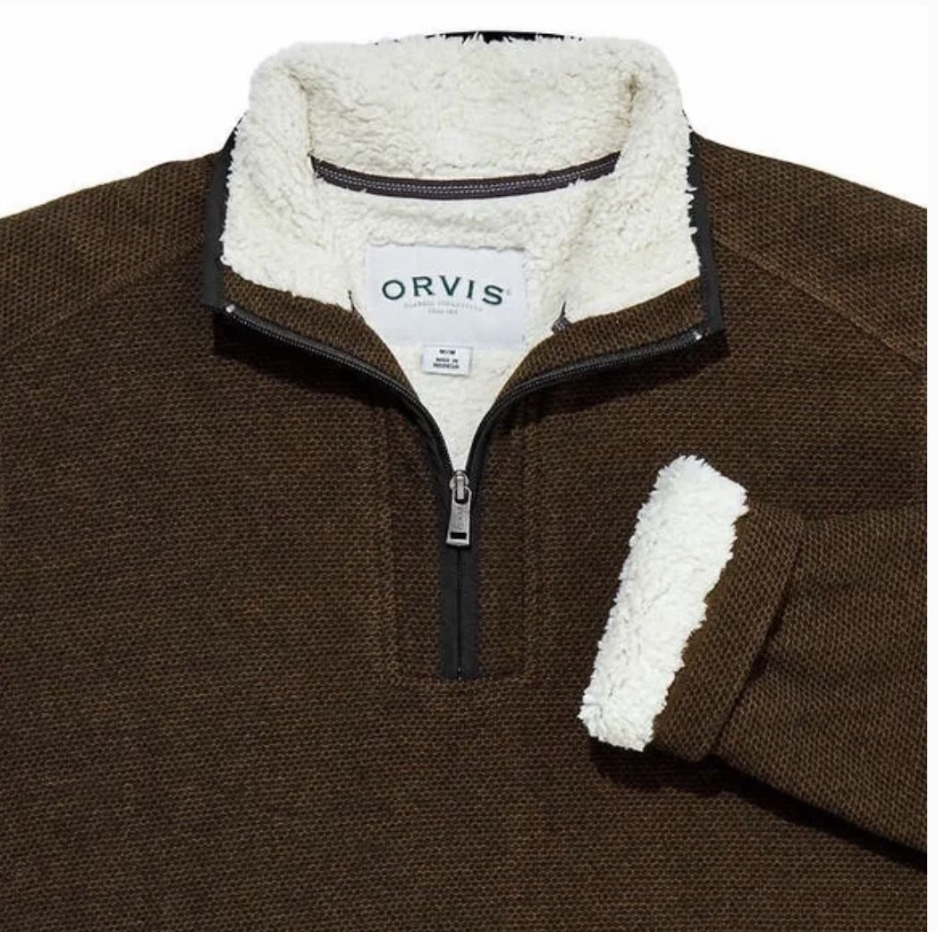ORVIS 1/4 ZIP FLEECE JACKET (S) NEW