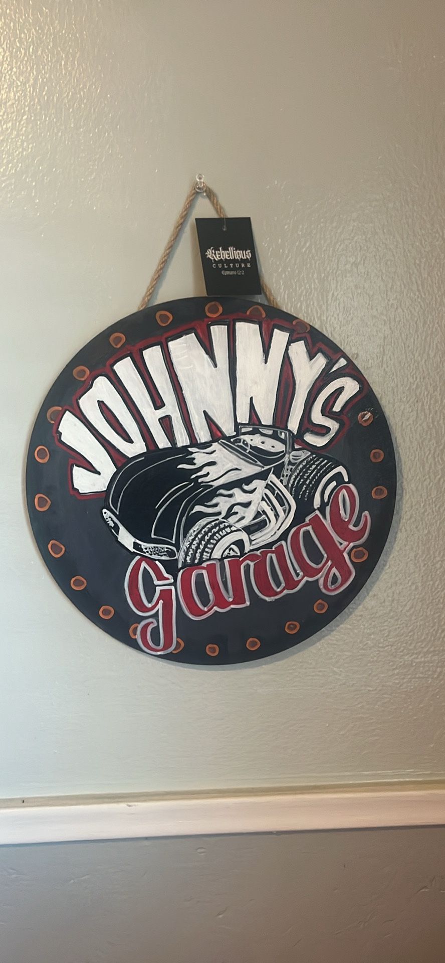 Johnnys Garage Work Art Done By LEE 5.75 Radius Circumstances.