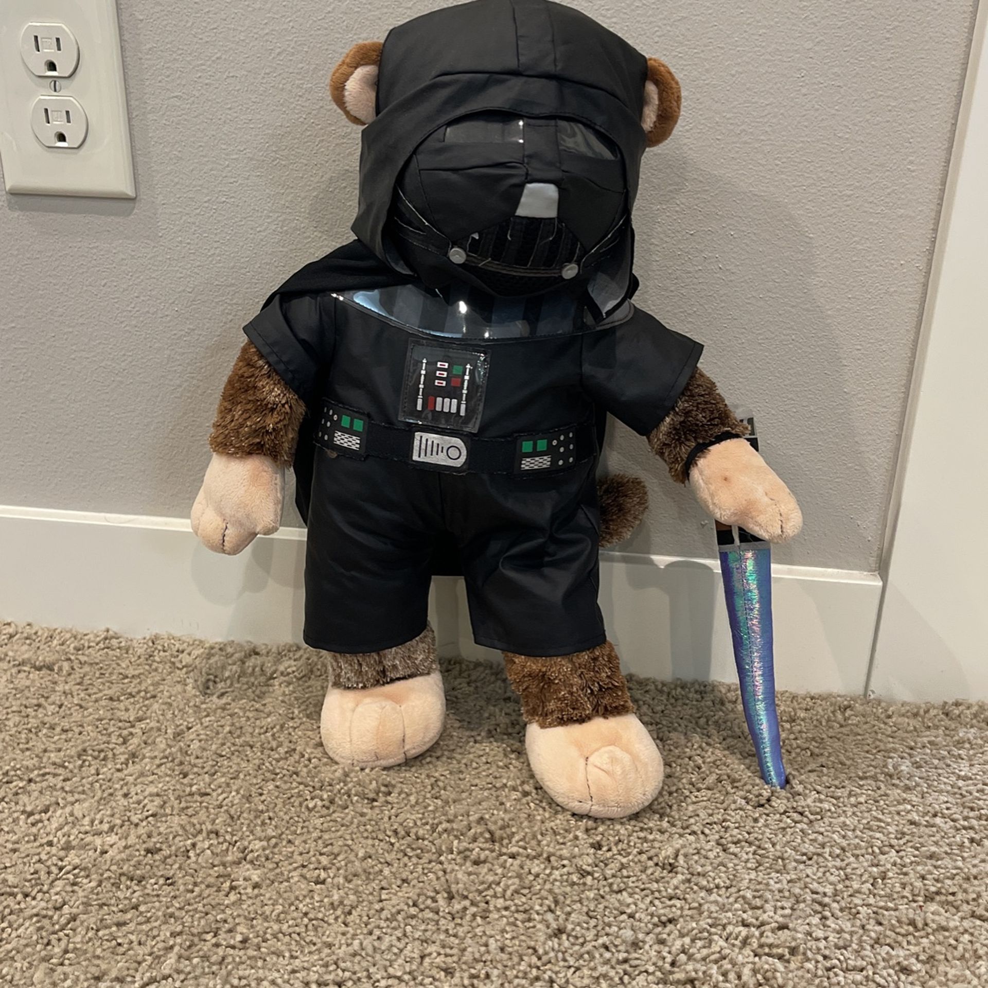 Build A Bear Darth Vader Monkey- Practically New!
