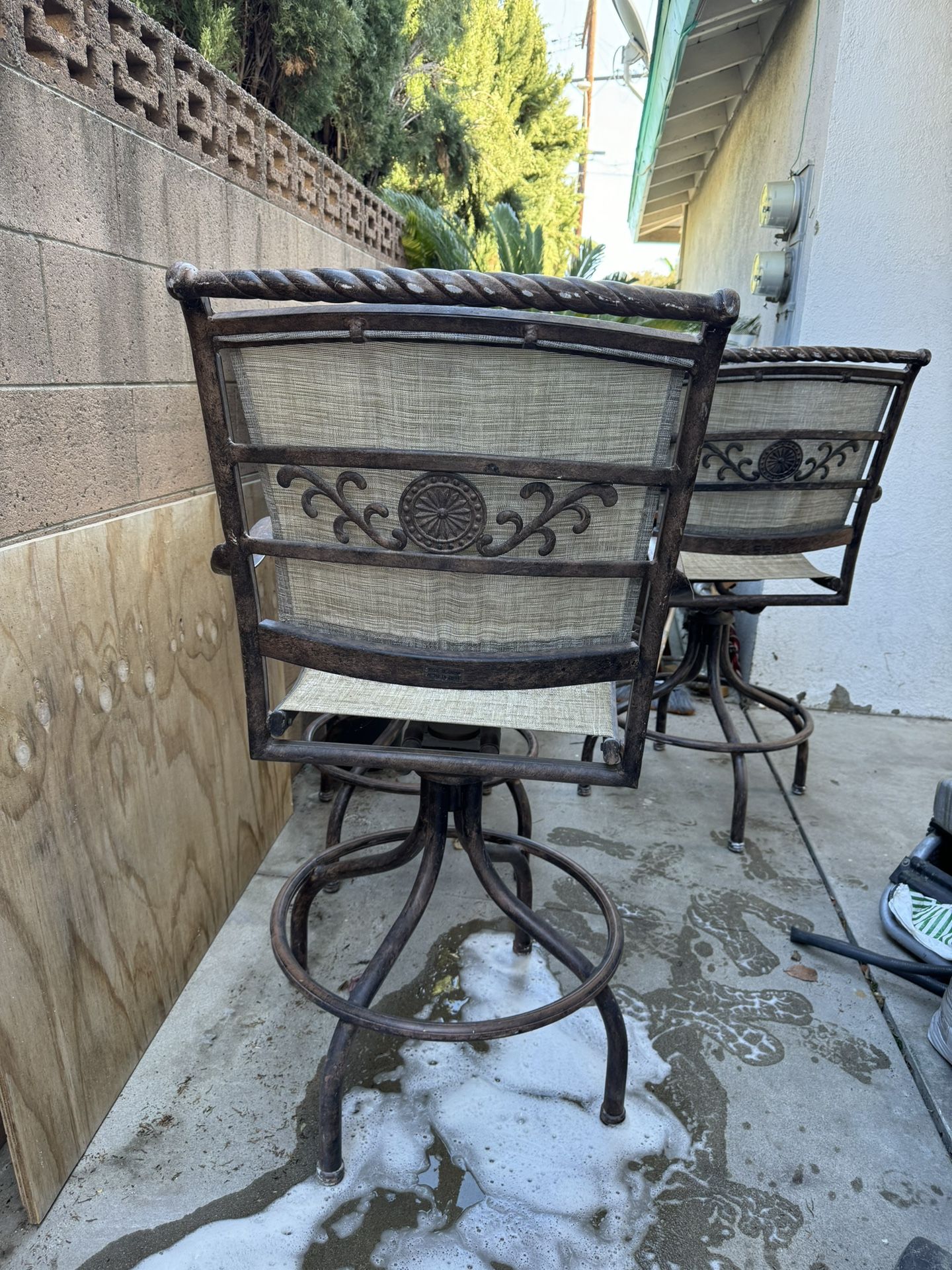 swivel obar patio chairs