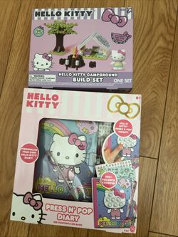 Sanrio Hello Kitty Campground Building Block 116 pc Set Hk Figure 2024 Sealed