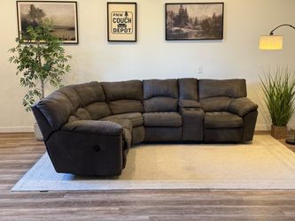 Ashley furniture Charcoal gray sectional couch delivery available