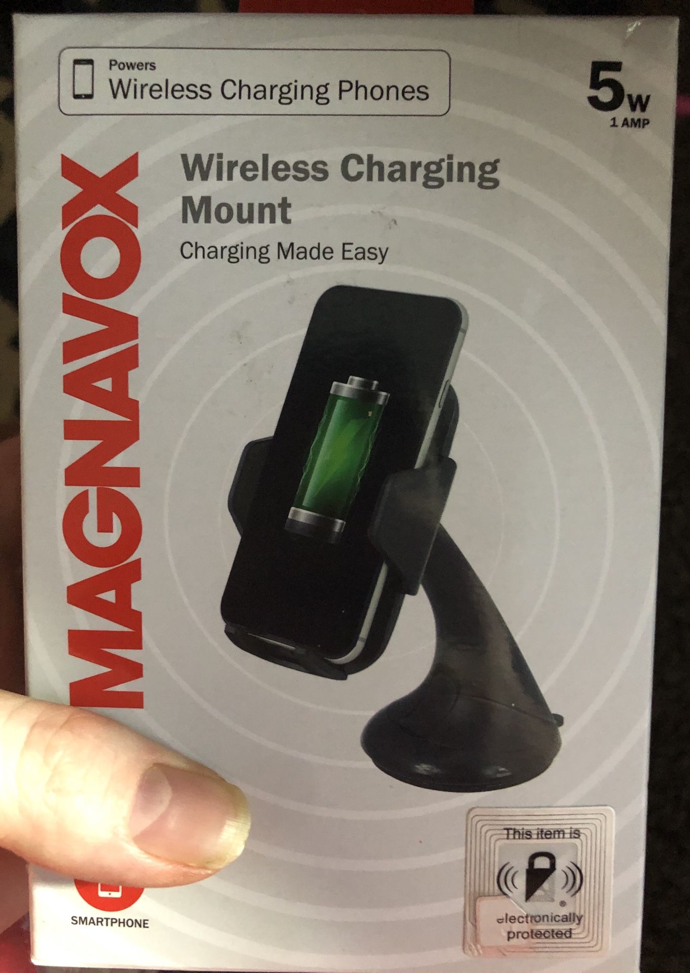 Wireless charging mount