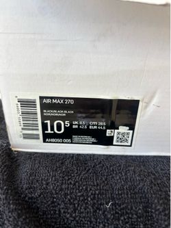 Brand new Air max 270’s  10.5 men’s for sale
