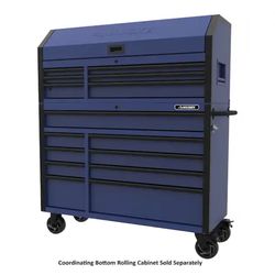 Tool Box- Husky Heavy-Duty 52 in. W x 20 in. Matte Blue Rolling Tool Cabinet
