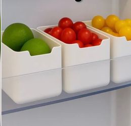Stackable Refrigerator Organizer Bin | Fridge Storage Container | Kitchen Organizer