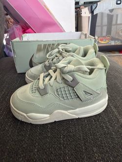 Air Jordan 4 Toddler Sneakers Mint Green