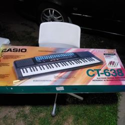 Casio CT 638 ELECTRONIC Keyboard IN EXCELLENT CONDITION With adapter 