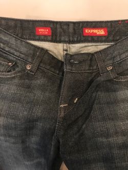 Express jeans fit and flare size 0 regular