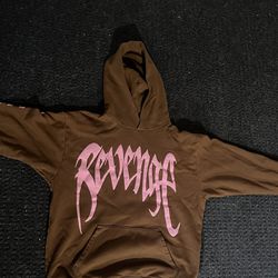 Brown And Pink Revenge Hoodie Size M  New Never Worn 