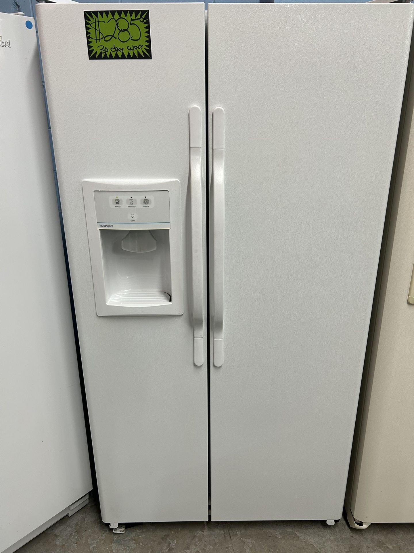 White Side By Side Refrigerator