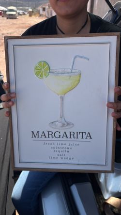 Margarita Cocktail Art Print - Framed Wall Decor