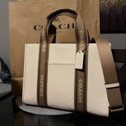 Coach Tote Bag Cream And brown 