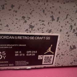 Jordan 5 Craft Size 6.5
