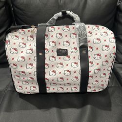 Hello Kitty All-Over Print Rolling Duffle Bag