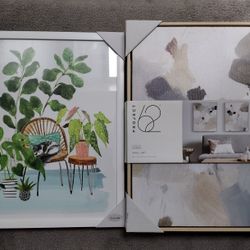 3 Unopened Framed Wall art Pictures