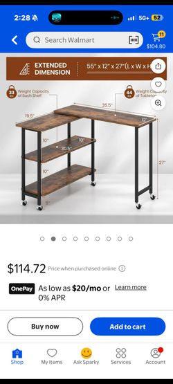 Librala 360° Rotating Sofa Side Table, Patented Mobile End Table with 2-Tier Storage Shelves, Swivel Rolling Desk with 6 Lockable Wheels