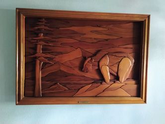 Wooden Art with frame