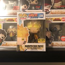 Funko Pop Naruto Six Path Hot Topic Exclusive Glow In The Dark
