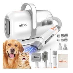 Afloia 6-in-1 Dog Grooming Kit, Pet Grooming Vacuum