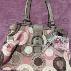 COACH SOHO shoulder tote bag pink
