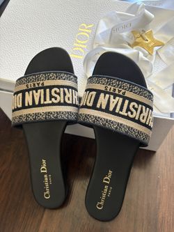 Authentic Dior Dway Slides