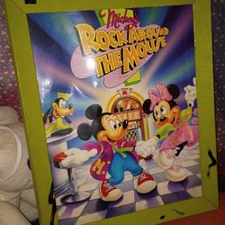 Vintage Rock Around The Mouse Mickey poster