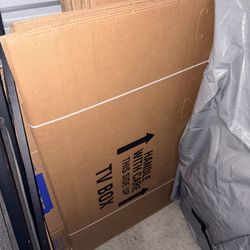 Two New Unused TV Moving Boxes (Fits 56–70” TVs)