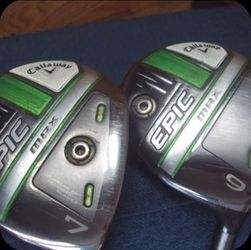 Callaway Epic Max 7 wood and 9 wood