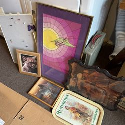 Lot Of Picture Frames Artwork Decor 