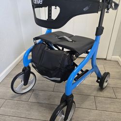 Drive Medical Nitro Sprint Foldable Rollator Walker with Seat