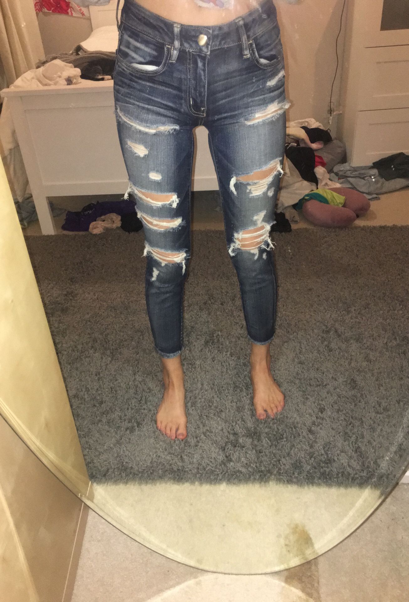 American eagle ripped jeans