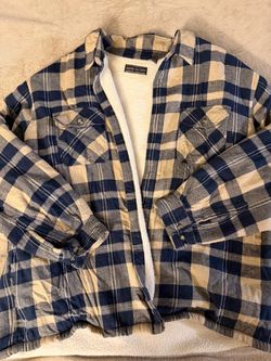 David Taylor Sherpa-Lined Flannel Shirt Jacket