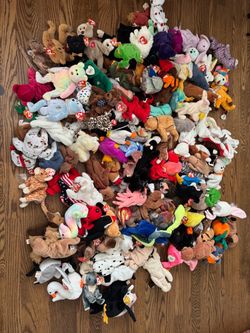Large Beanie Baby Collection – ~175 Pieces – Early No-Star Tags Included