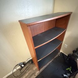 Free Wood Bookcase with 3 Shelves
