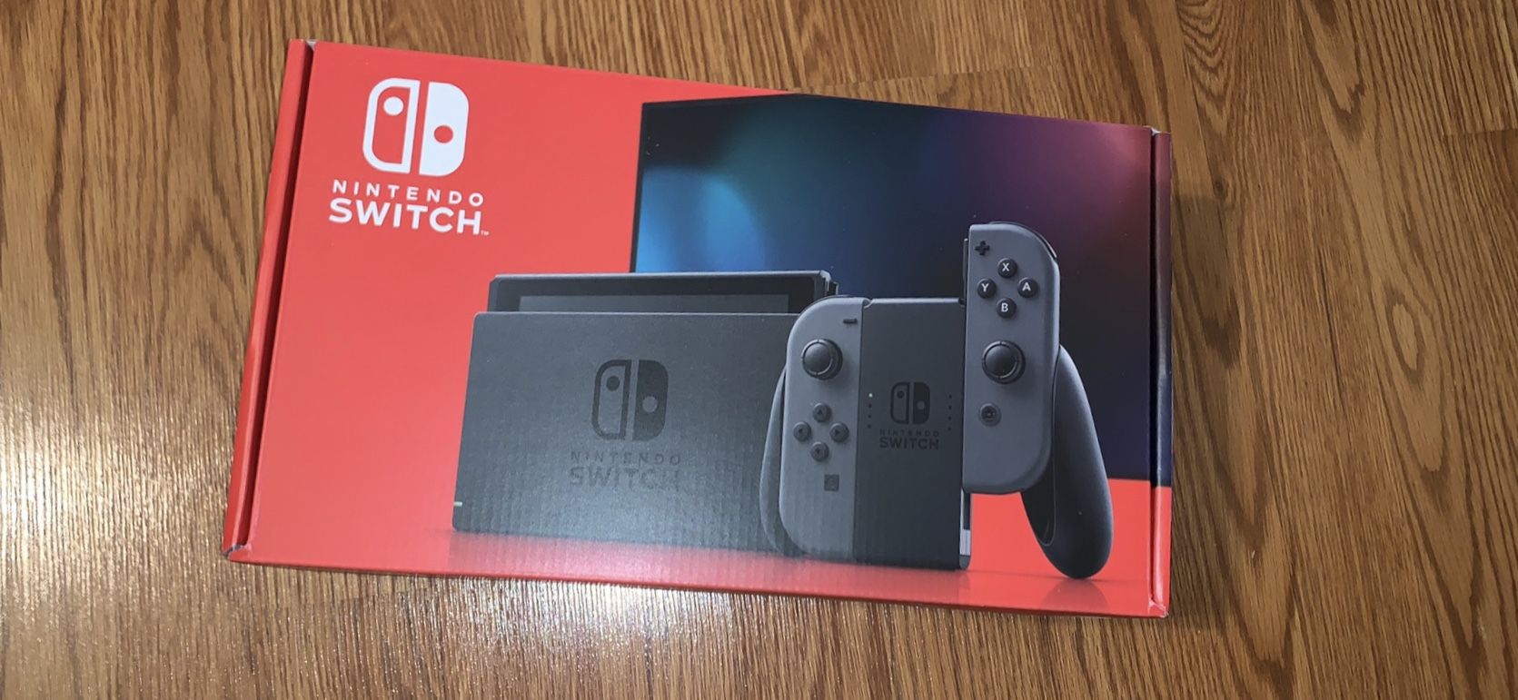 New Nintendo switch grey in hand