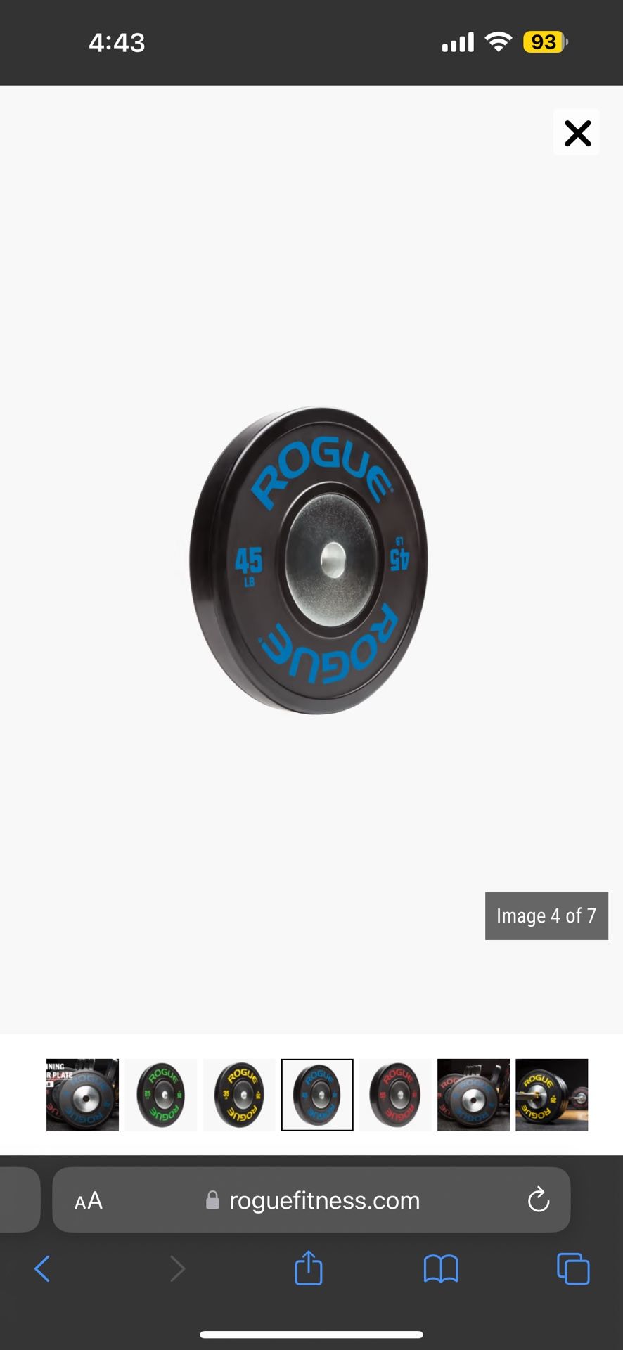 Brand new Rogue Training Plates