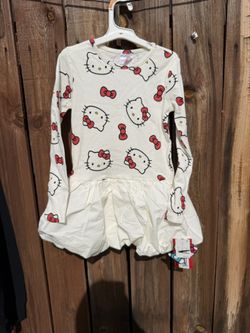 BRAND NEW HELLO KITTY DRESS  GIRLS DRESS 
