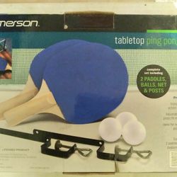 New In Box Emerson Table Top Ping Pong Game