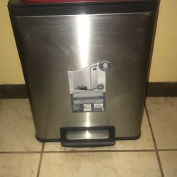 Brand new stainless trashcan