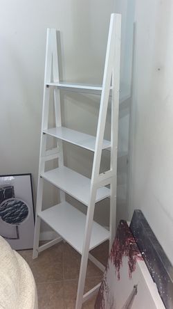 White Ladder Bookshelf 5 Tier