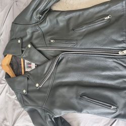 Motorcycle/Riding Leather Coat Sz M Unisex