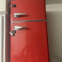 Mini fridge with mini freezer