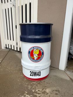 Vintage 55 gallon barrel drum
