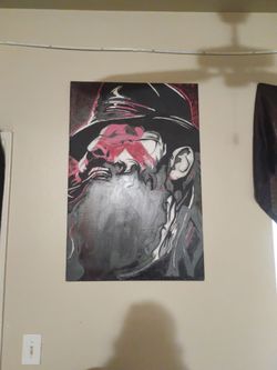 Hand-Painted Tribute to Bray Wyatt – Original One-of-a-Kind Artwork