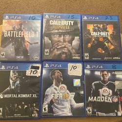 PS4 Games (read Description)