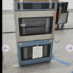 Brand New Ge Cafe Stainless Steel Double Wall Oven 