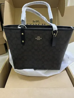 Luxury Monogram Tote Bag - Dark Brown - with Box & Dust Bag - Used